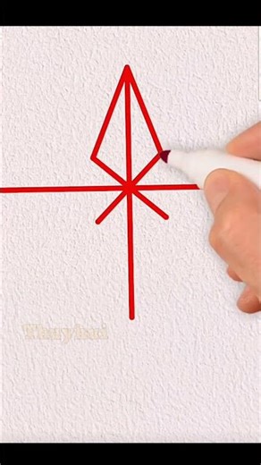 tập vẽ ngôi sao 4 cánh #drawing