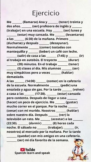 Master Spanish Present Tense! Daily Routine Practice (Grammar Quiz)