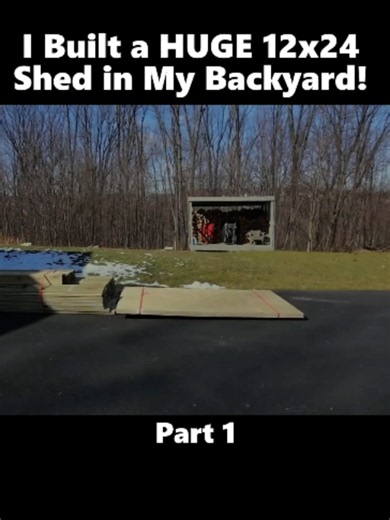 12x24 Shed Build: How I Built a Huge Backyard Shed
