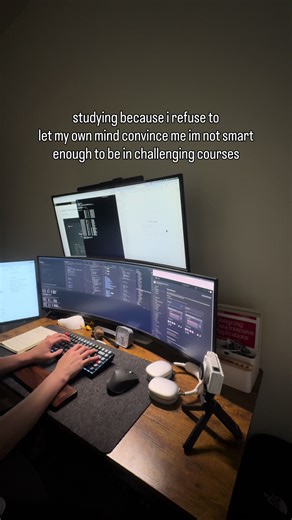 Studying because I refuse to let my own mind convince me that I’m not smart enough for challenging things. Growth starts when self-doubt ends. Keep pushing, even when it feels uncomfortable. #SelfGrowth #MindsetShift #KeepLearning #PersonalDevelopment #Discipline