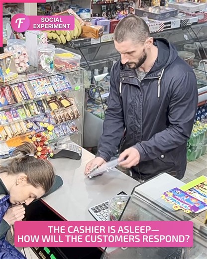 Shoppers encounter a moral dilemma with a sleeping cashier | Fabiosa Australia