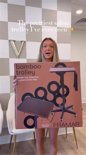 Discover Framar new Bamboo Salon Trolley — where sustainability meets style. Made from 100% natural bamboo, this eco-friendly trolley features a towel holder, scratch-resistant adjustable pole, 360° rotatable base, and smooth 5-rollblade wheels for effortless salon mobility. | Framar