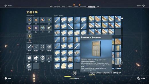 AC Origins Treasure of Ramesses Puzzle Solution & Location