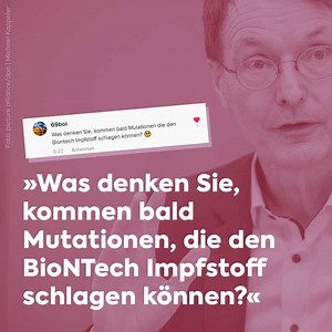 132K views · 3.8K reactions | +++ Q&A mit Karl Lauterbach rund um Corona, Wein und Weihnachtsmärkte +++ Wir haben Karl Lauterbach Fragen aus der Community gestellt: Kommen bald Mutationen, die BioNTech schlagen können? Wie sieht es für Genesene im Kampf gegen Delta aus? Und wie realistisch sind Weihnachtsmärkte ohne Auflagen? Antworten gibt's im Video. Schaut rein! | SPD-Fraktion im Bundestag | Facebook