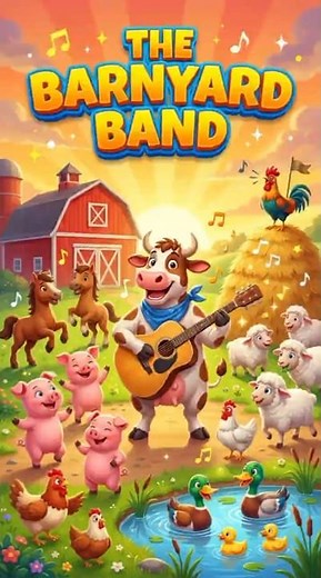 The Barnyard Band 🐮 | Fun Farm Animal Song for Kids | FUNTOO TOONS