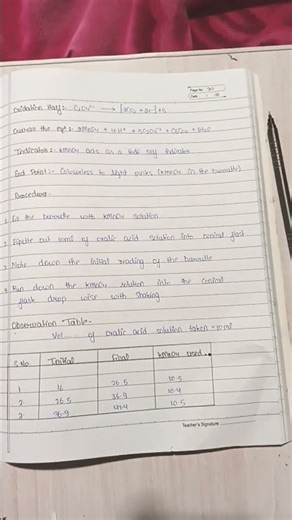 “Chemistry Practical Experiment | Step by Step”🔥 Part - 7