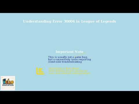 What Is Error 30004 in League of Legends and How to Fix It