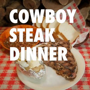 Have you heard about our newest offering, the Cowboy Steak Dinner?! You get a Cowboy Steak, beans, bread, salad, baked potato, AND fruit cobbler all for $29.99!!! It’s a big meal and a big deal! Available at Pinnacle Peak Steakhouse 6541 E. Tanque Verde Rd in Tucson. Open nightly. | Pinnacle Peak Tucson