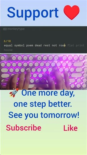 ⌨️ Day 88 of My Typing Journey | Speed & Accuracy Practice 🚀 #keyboard #typing