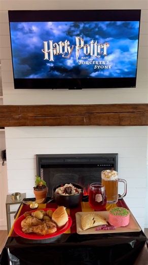 ⚡️🪄 Harry Potter and the Sorcerer’s Stone Family Movie Night | Easy Themed Food and Decorations