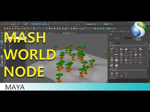 World Node In Mash Autodesk Maya - Autodesk Maya Beginner Tutorial