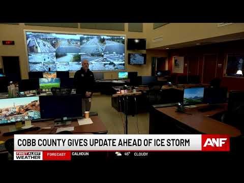 LIVE WEATHER UPDATE: Cobb County officials give update ahead of weekend ice storm