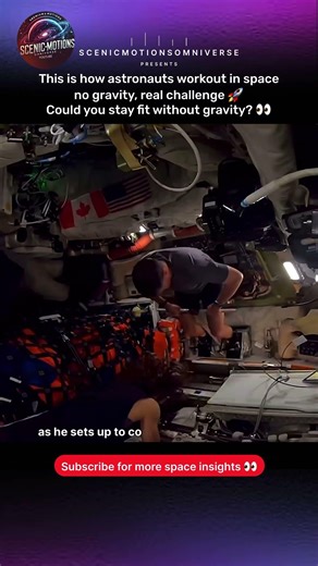How Astronauts Exercise in Zero Gravity 🚀👀