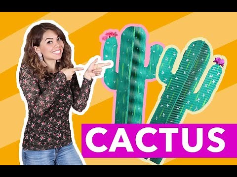 CACTUS/NOPAL DE CARTON ¡HAZLO TU MISMO!