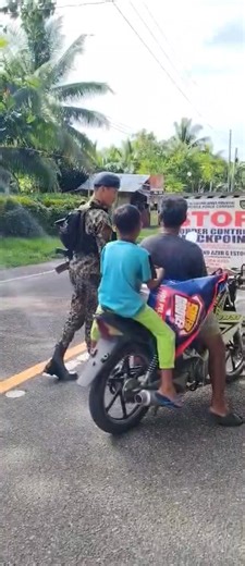 Personnel from 2nd Eastern Samar Provincial Mobile Force Company (ESPMFC) led by PMSg Marlon Macatimpag, Team Leader, under the direct supervision of PLTCOL MARINO AZUR G ESTONIO, Office-in-Charge, conducted lectures on Republic Act 4136, otherwise known as the Land Transportation and Traffic Code of the Philippines and Republic Act 10054 or "Motorcycle Helmet Act of 2009" to motorists during scheduled law enforcement checkpoint operations. This initiative aims to enhance public awareness on tra