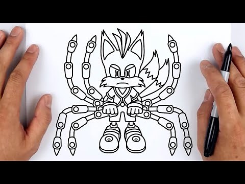 HOW TO DRAW TAILS NINE | Sonic Prime Netflix - Easy Step By Step Drawing
