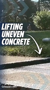 3.9K views · 33 reactions | Lifting uneven concrete has never been easier! ️ Say goodbye to trip hazards on your property with our concrete lifting services.  Tap the link in our bio to get a free quote from your local Groundworks company! #GroundworksProud #ConcreteLifting #WalkwayRepair #TripHazards #HomeImprovement | Groundworks | Facebook