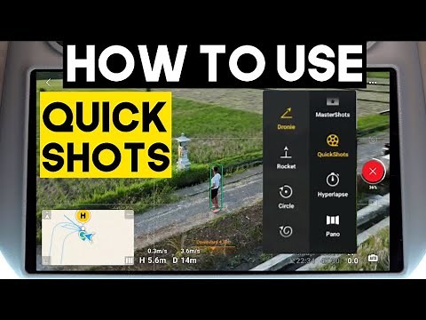 How to Use Quick Shots DJI Mini 4 Pro