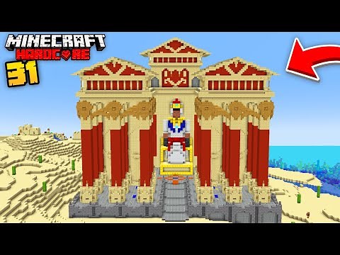 I Built The Largest Temple in Minecraft Hardcore