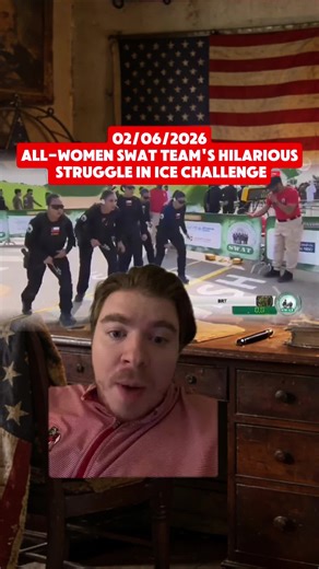 All-Women SWAT Team's Hilarious Struggle in Ice Challenge ❄️💪 #WomenEmpowerment #SWATCHallenge #fails #fyp #foryou