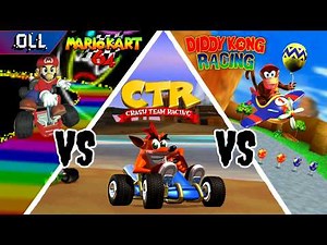 Mario Kart 64 vs Crash Team Racing vs Diddy Kong Racing