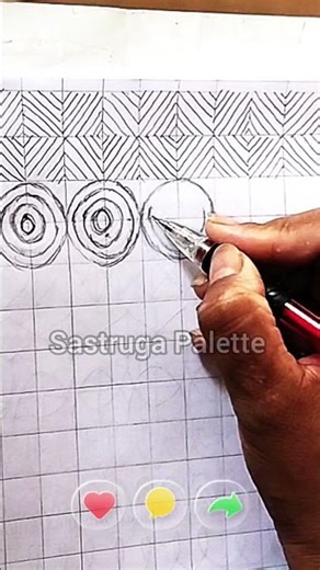 ✍️🤔 Circle practice in half inch grid #ytshorts #art #drawingtutorial #artclass