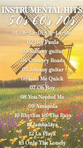 Best of 50's 60's 70's Instrumental Hits/Relaxing music Soothes the heart and forgets all fatigue