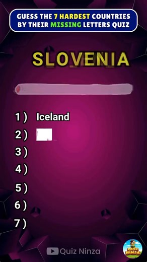 Guess the seven country name | Spking English