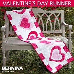 Find the free pattern and tutorial to make the "Be My Valentine" table runner designed by Cherry Blossoms Quilting Studio exclusively for #WeAllSew! Click here to find the pattern and tutorial: https://weallsew.com/be-my-valentine-runner/?utm_source=facebook&utm_medium=social&utm_campaign=videopost_valentines_day_projects_from_weallsew Follow BERNINA USA to find fun, free projects to sew for Valentine's Day from February 8th through the 14th. #valentinesday #quilt | BERNINA USA