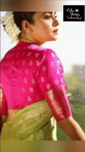 ❣️💛 Latest Stylish Closed neck blouse designs #blouse #backneckdesign #neckdesign #baju #saree