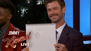 267K views · 7.9K reactions | Superhero self-portraits with the Avengers #InfinityWar cast! Chris Hemsworth Chadwick Boseman #KarenGillan #JoshBrolin #SebastianStan | Jimmy Kimmel Live | Facebook
