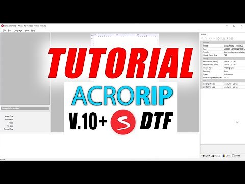 Guia Completa AcroRip V10 - DTF