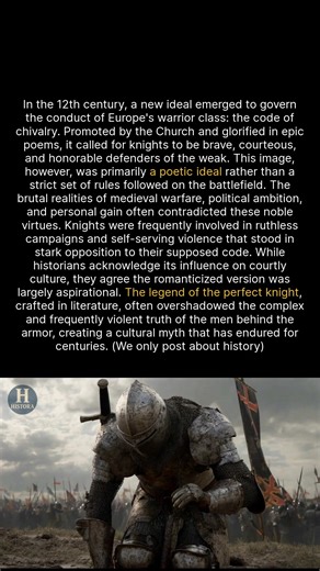 52K views · 440 reactions | The medieval knights code of chivalry was more myth than reality. #history #medieval #historyfacts | Histora | Facebook