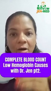 Complete Blood Count Low Hemoglobin Watch full video on youtube #drjen#lowbloodcount#anemia | Dr Baker's House Calls, Jamaica - Jenmed