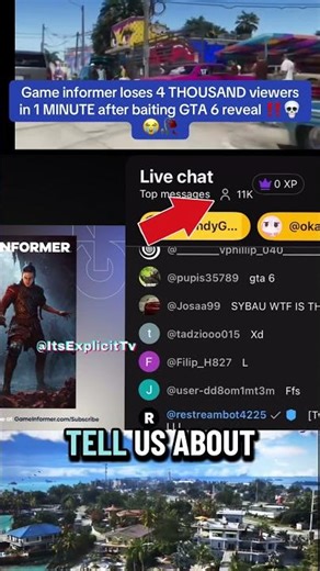 GameInformer Baited GTA 6 Reveal😭🥀🖕🏽 #gta6 #grandtheftauto6 #gtavi #gtamemes #gaming
