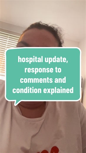 i've explained in here what's going on with my condition and why it's so serious. again thank you so much for all the kind words xxx #hospital #fyp #chronicillness #mum #emotional