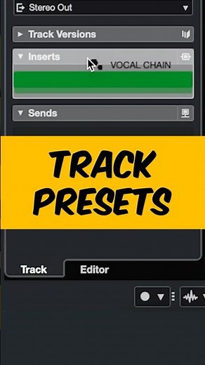 How to use track and FX chain presets in Cubase #cubasetutorial