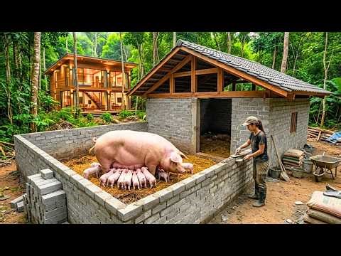 A Woman Builds A Massive House For Her Pigs To Protect Them From Storms