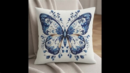 Butterfly in Blue Colors.cross-stitch Pattern. Cross-stitching a Painting or Panel. Instant Download.pdf.xsd. - Etsy