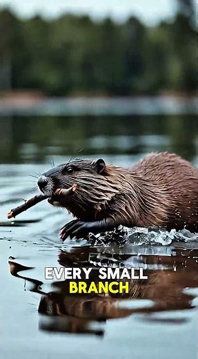 How One Beaver Builds a Dam 🦫💧 | Amazing Nature #wildlife #motivation #inspiration #usashorts #usa