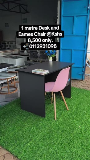This 1-metre modern desk   Eames chair is built for people who want a clean, organized, and elegant working vibe at home or in the office. The desk gives you enough space for your laptop, books, and accessories… while the Eames chair keeps you comfortable with its supportive design and sleek finish 😍👌 Whether you’re working, studying, or creating content — this setup elevates your whole mood AND your results. Imagine walking into your room and finding a space that inspires you every single day