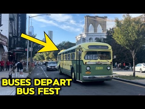 Vintage Buses Hit the Road After Bus Fest