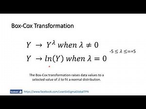 C5-07 Box-Cox transformation - Process Capability for Non-normal data Lean Six Sigma