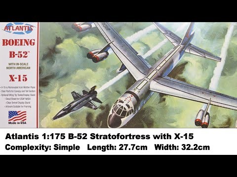 Atlantis 1:175 B-52 Bomber with X-15 Kit Review
