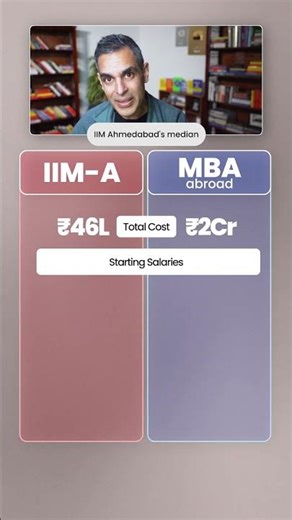 IIMs or MBA From ABROAD - What Will You CHOOSE?! | Warikoo Careers #shorts