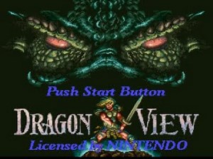 Dragon View - Start Up - Super Nintendo - SNES