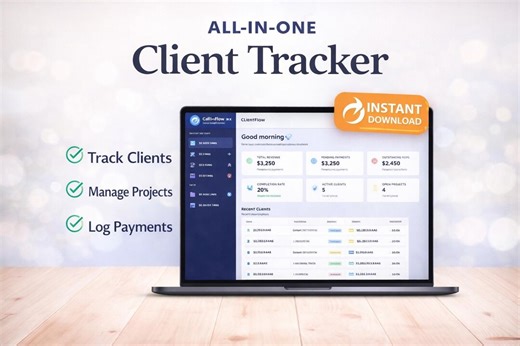 Clientflow Pro CRM | Small Business, Freelancer Project Tracker (digital Download) - Etsy UK