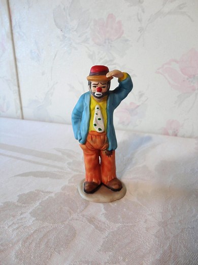 Vintage Emmett Kelly Figurine 1984 Flambro Emmett Kelly Jr Signature Collection "looking Out to See" Famous Clown Hand Painted Porcelain - Etsy