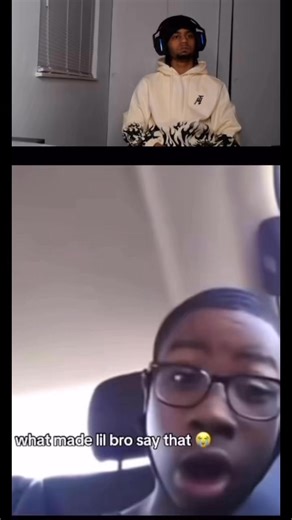 Zelli on Instagram: "What’s possessed lil bro to say that🧐😂 #reels #viral #fyp"