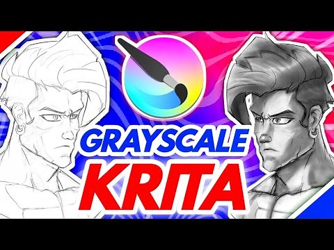 HOW TO Setup Grayscale Coloring in Krita | Photoshop & SAI | Beginner Friendly Tutorial Guide